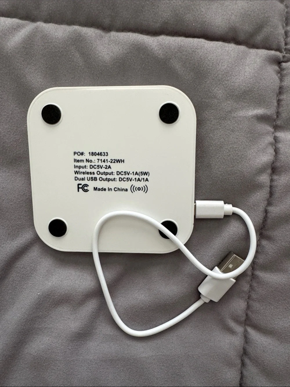 Project Management Institute Delaware Valley Branded Wireless Charger - White